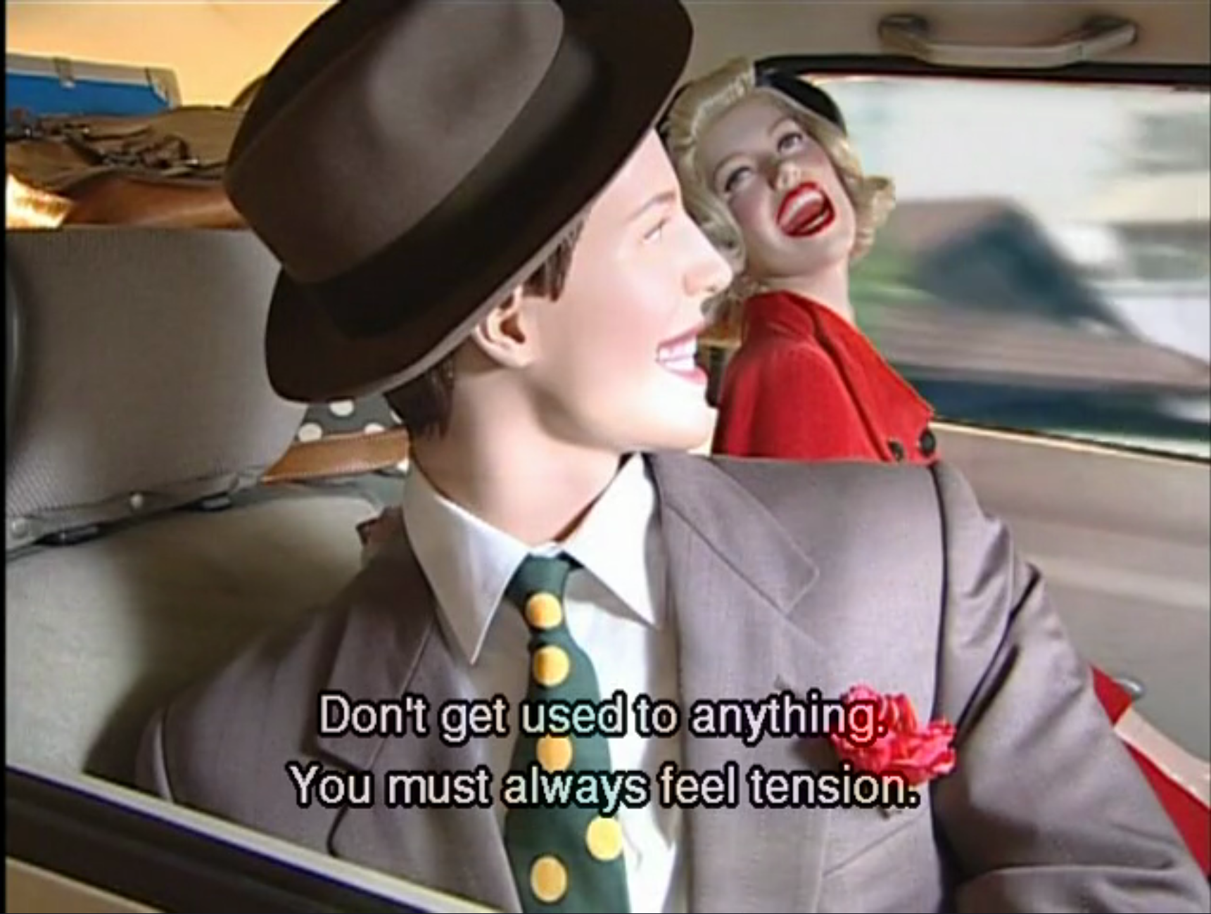 You must always feel tension.